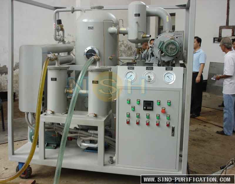 Fixing Type Vacuum Oil Purifier Working Pressure Mpa ≤ 0.2 380V/3P/50Hz Low Noise