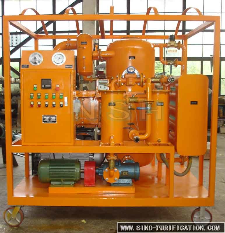 Double Stage Vacuum Oil Purifier Mobile Type Improve Insulation Oil Dehydration