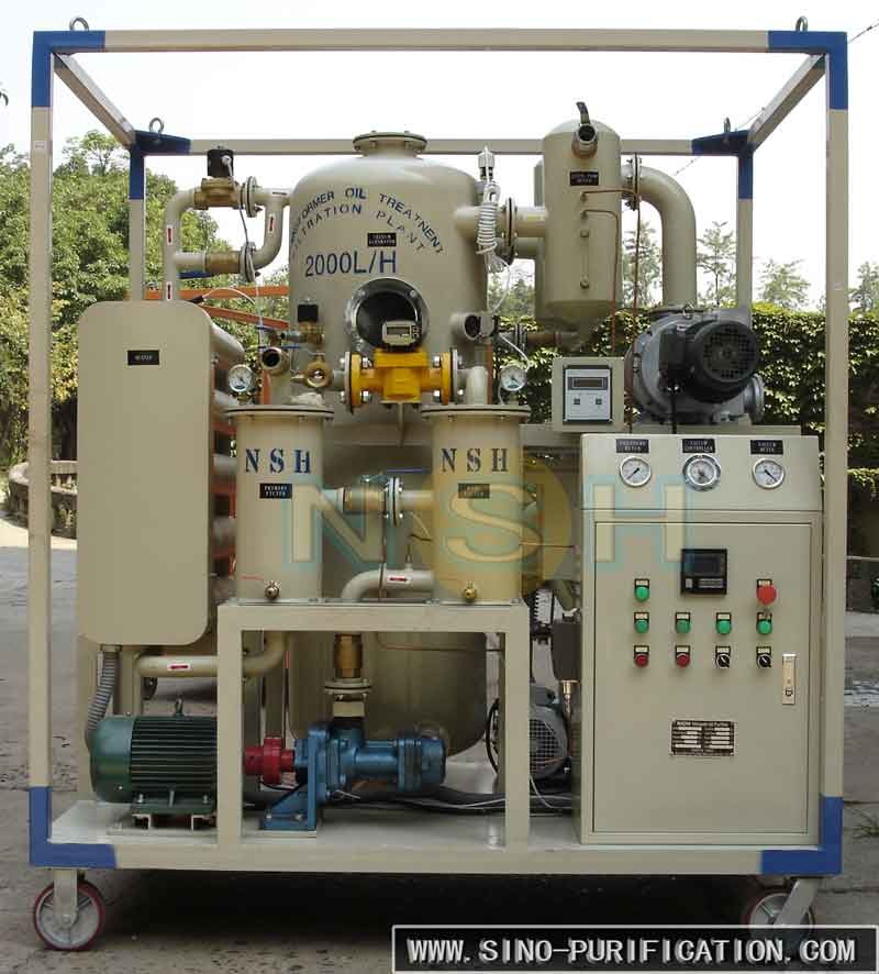 High Efficiency Vacuum Oil Purifier Filtering Machine Water Gas Impurities Removal