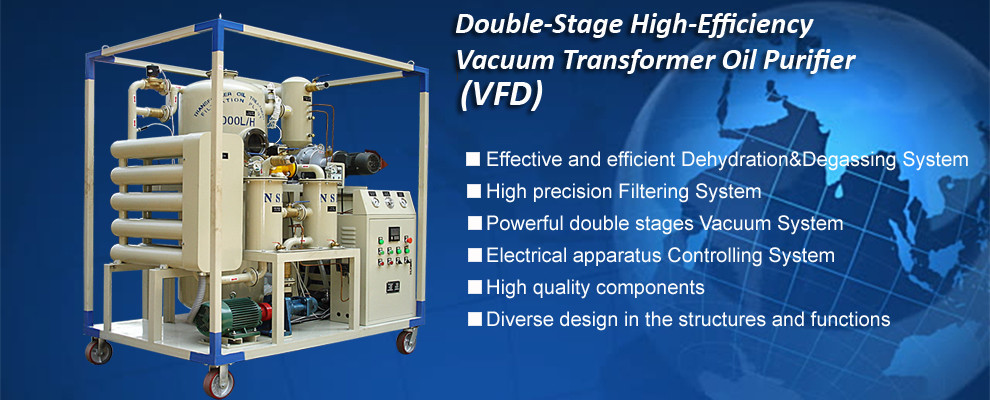 VFD series oil treament oil purification oil filteringVacuum Oil Purifier