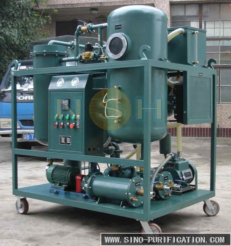 High Efficiency  Turbine Oil Purification System Water Content ≤100 PPM Custom Color