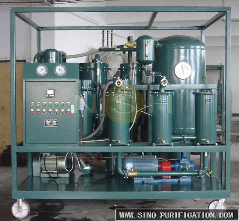 Vacuum Turbine Oil Purifier Demulsifying Device Water Separator Custom Color