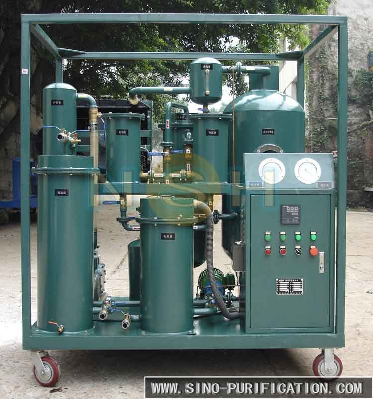 Easy Handling Lube Oil Purification System , 3P Lube Oil Purification Machine