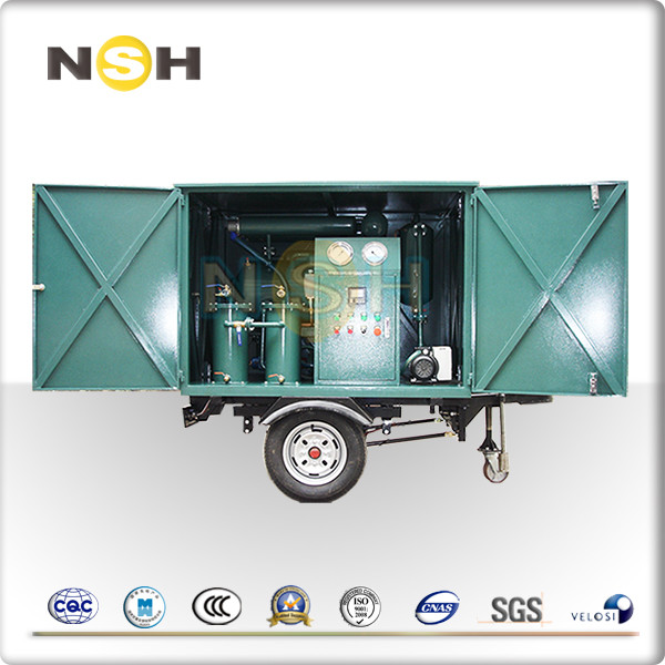 High Efficiency Insulating Oil Purifier Vacuum Transformer 600 - 18000L/H Flow Rate