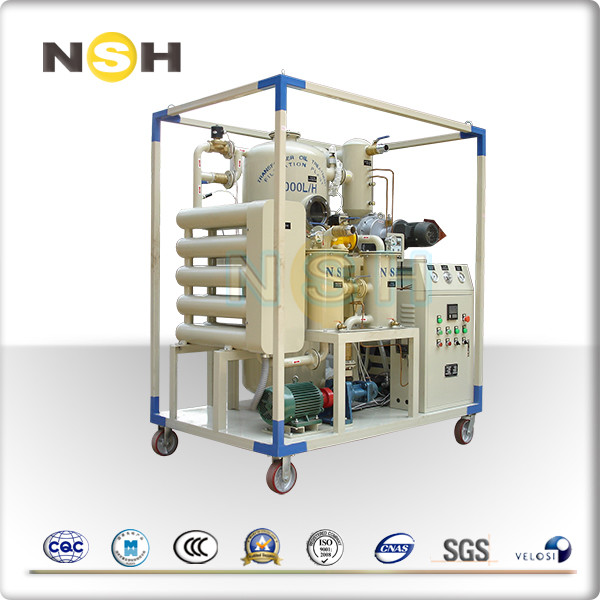 1200 Liter Per Hour Insulation Oil Purifier / Vacuum Transformer Oil Filtration Unit