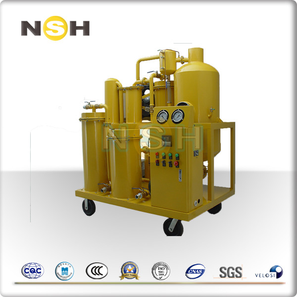 Impurities Removal Lubricating Oil Purifier Vacuum Dehydration Degas Industrial