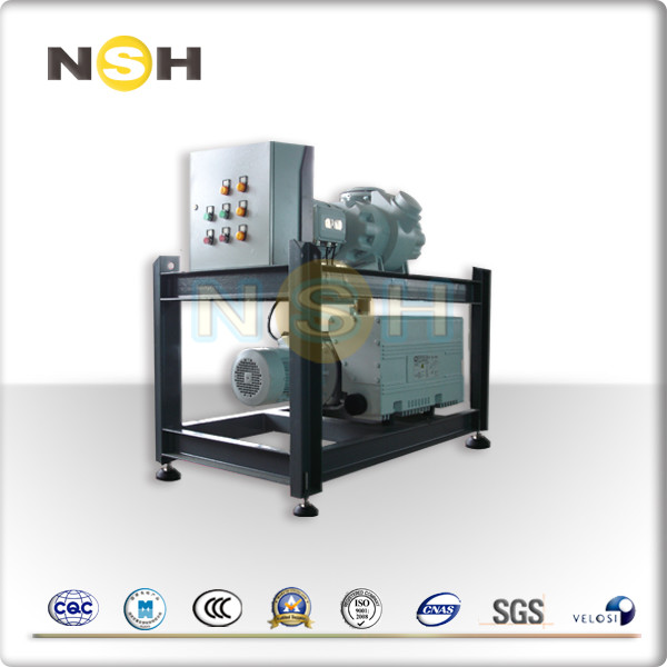 High Efficiency Vacuum Dehydrator Oil Purification System Pump Unit With Four Wheels