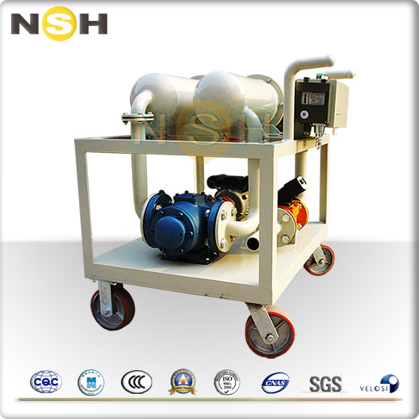 Demulsification Dehydration Lubricating Oil Purifier , Lube Oil Filtration Machine