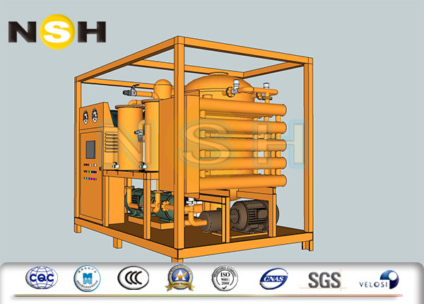 1200 Liter Per Hour Insulation Oil Purifier / Vacuum Transformer Oil Filtration Unit