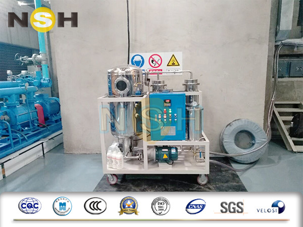 Portable Gear Turbine Oil Purifier Dewater Plant Waste Oil Recycling Machine