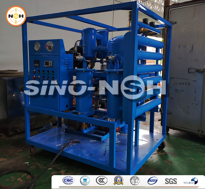 Double Stage Vacuum System Transformer Oil Filtration Machine Vacuum Dehydration