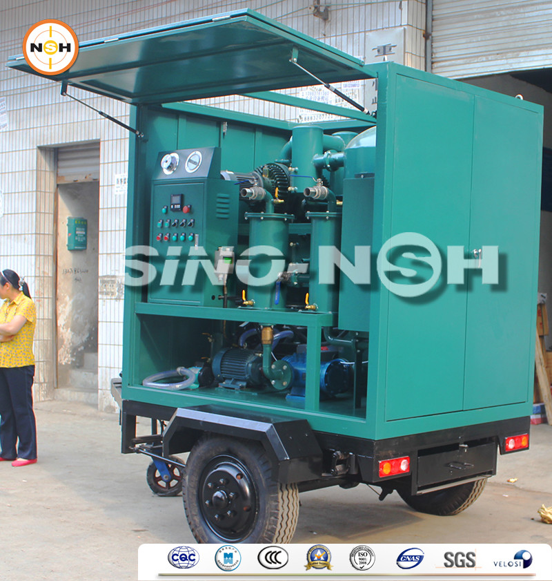 Oil Dielectric Improving Transformer Oil Filtration Machine High Speed Degassing Spiral Flow Structure