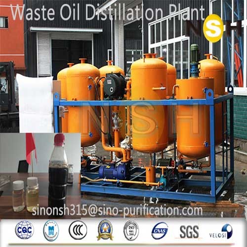 380V 3P Recycled Waste Oil Vacuum Distillation Machine