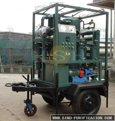 18000LPH Enclosed Dehydration Vacuum Oil Purifier Trailer Mounted