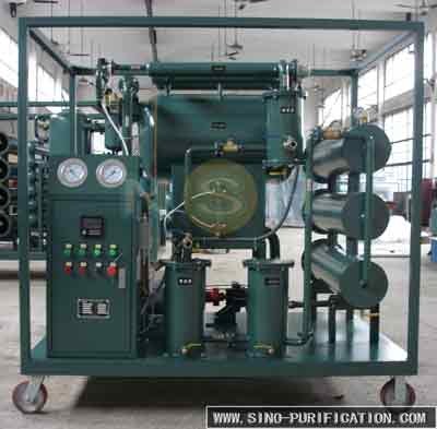 Movable Vacuum Dielectric Insulation Oil Purifier 6000LPH Transformer Fluid Treatment System