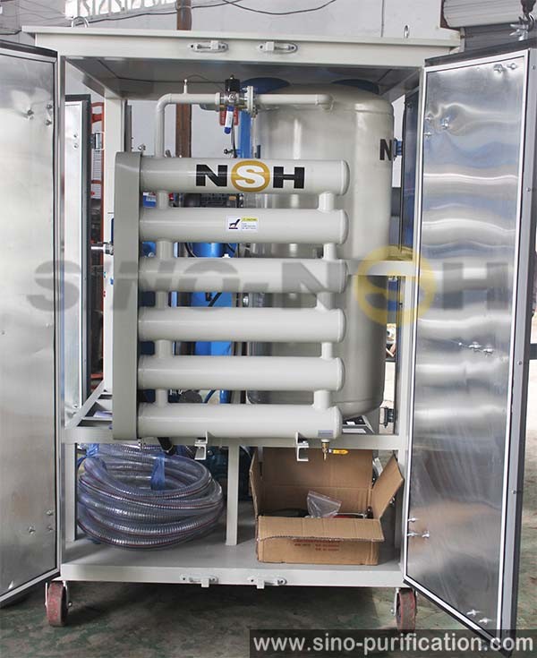 Aluminum Enclosure Shield Dehydration 1800L/H Vacuum Transformer Oil Purifier