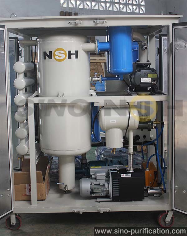 Dehydration 69kW Aluminum Enclosure Shield Vacuum Transformer Oil Purifier