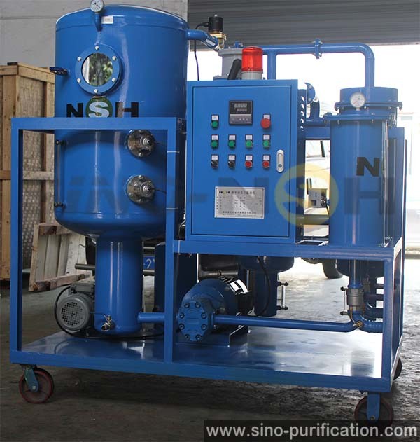 With Water Content Tester 18kw Dehydration Degassing Vacuum Turbine Oil Purifier