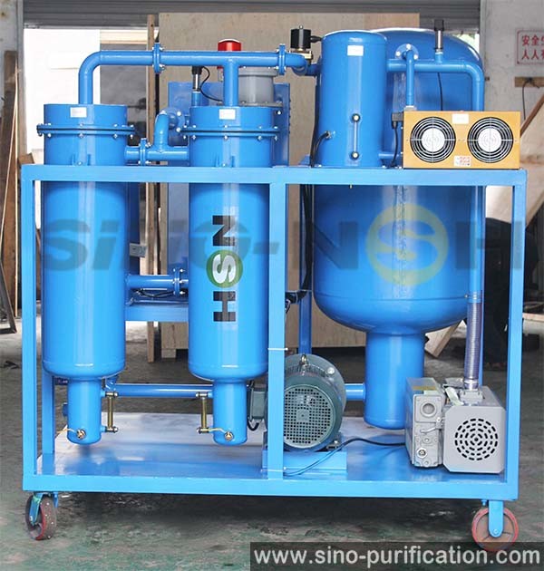 With Dissolved Gas Meter 18kw Dehydration Vacuum Turbine Oil Purifier