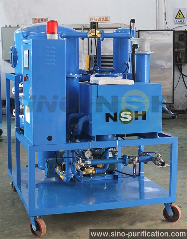 With Dissolved Gas Meter 34kw PLC Degassing Vacuum Turbine Oil Purifier