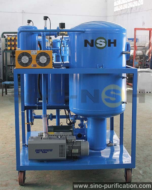 With Dissolved Gas Meter 78kw Dehydration Degassing Vacuum Turbine Oil Purifier