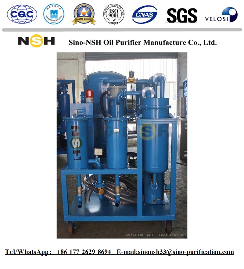 6000L / H Turbine Oil Purification Machine 50HZ Electric Oil Water Separator