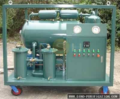 OD 25mm 1200L/H Vacuum Oil Purifier 15KW Heating Remove Impurities