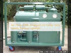 OD 25mm 1200L/H Vacuum Oil Purifier 15KW Heating Remove Impurities